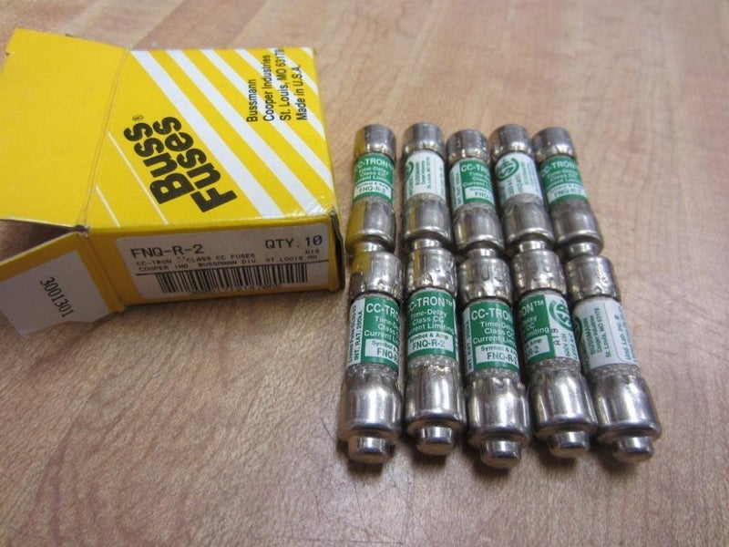 Bussmann Cc Tron Fnq-R-2 Bussmann Fuse Fnqr2 Cooper (عبوة من 10) - Image 1
